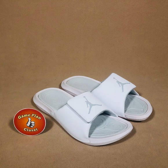 orange jordan slides